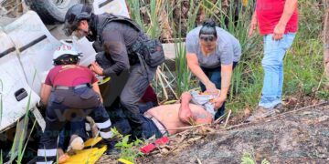 accidente en carretera Mante