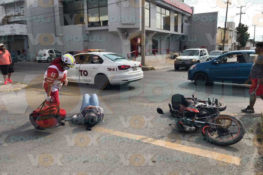 accidente en moto en Ciudad Victoria