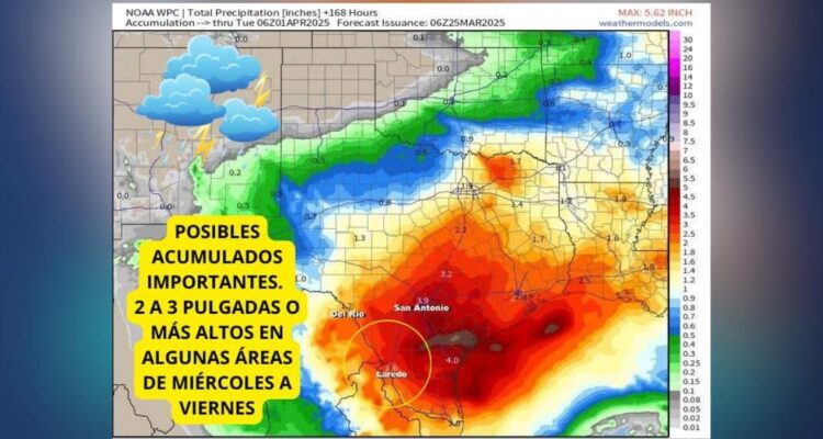 alerta por lluvias en Nuevo Laredo