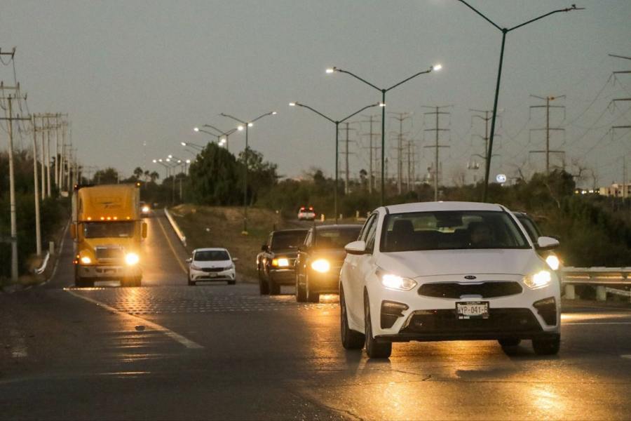 alumbrado público en Nuevo Laredo