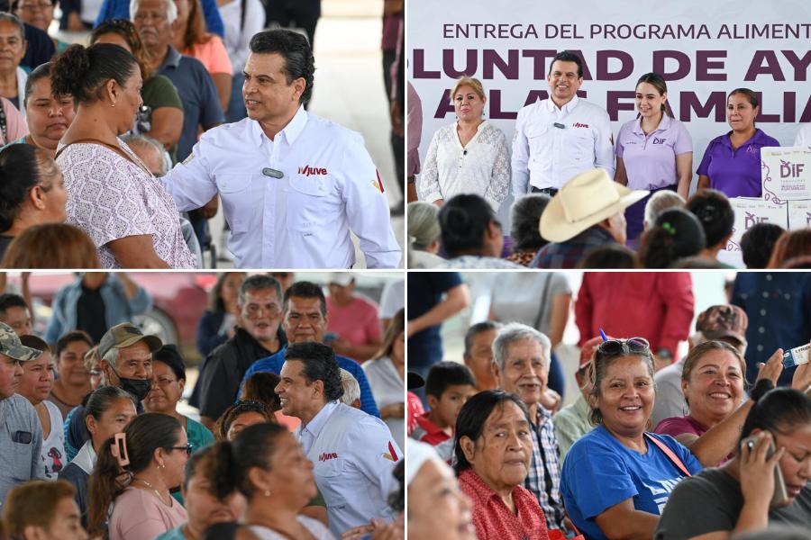 apoyos alimentarios en ejido La Misión