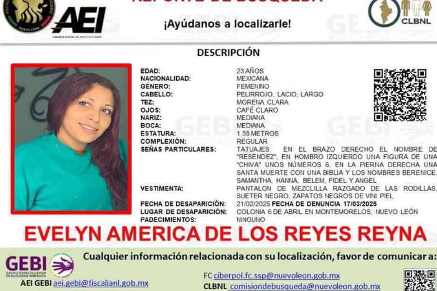 ayuda localizar Evelyn Monterrey (1)
