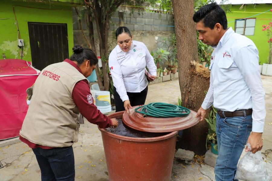 campaña de prevención del dengue en Tamaulipas