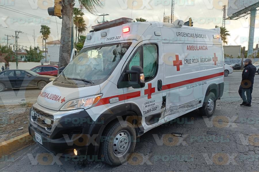 choque con ambulancia en Ciudad Victoria