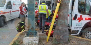 choque con ambulancia en Ciudad Victoria