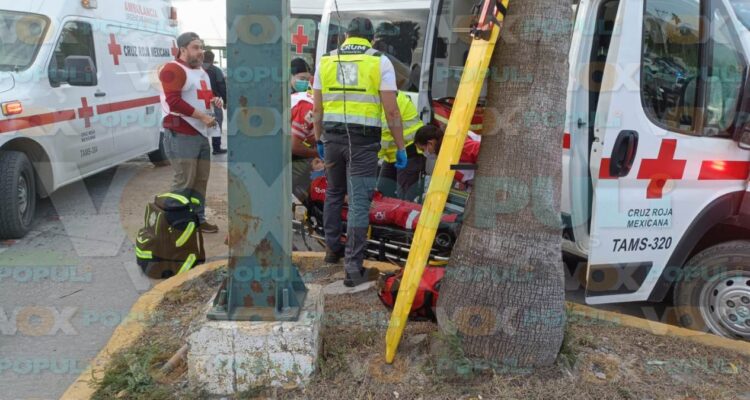 choque con ambulancia en Ciudad Victoria