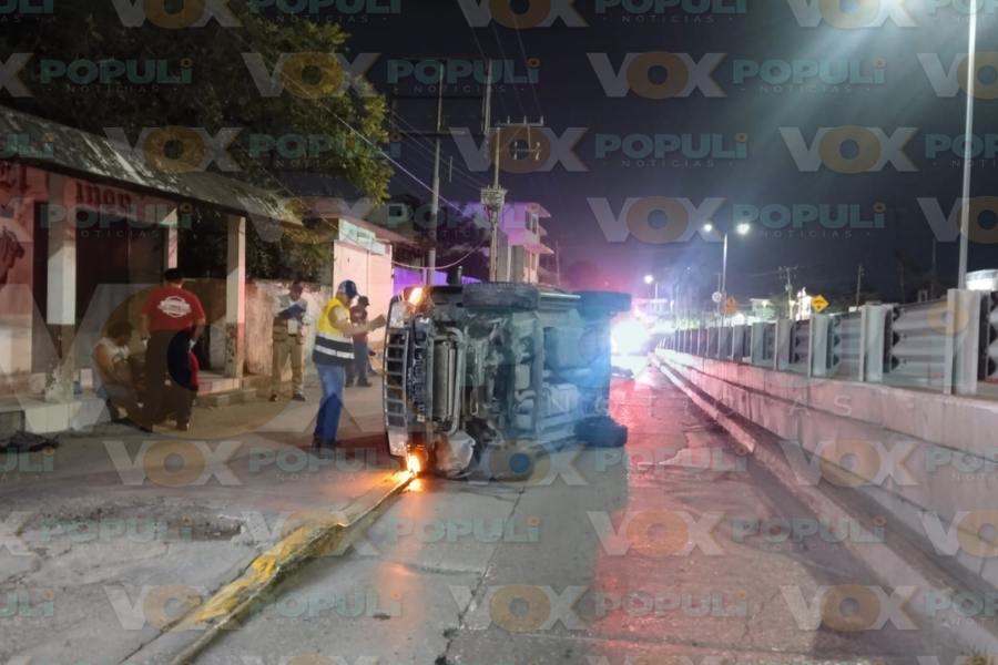 choque de camioneta en Altamira