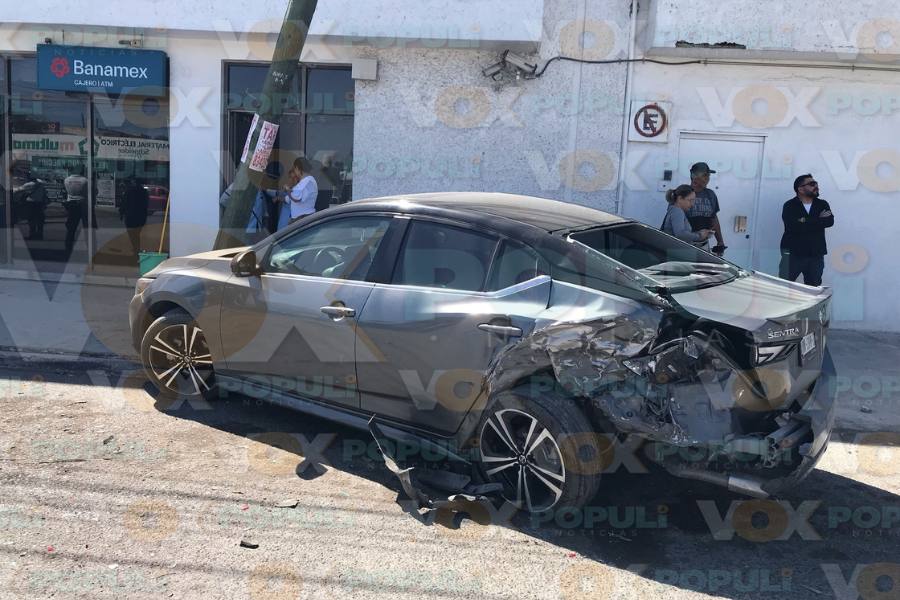 choque en cadena en Ciudad Victoria