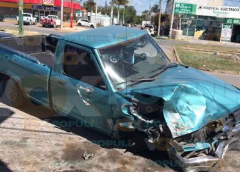 choque en cadena en Ciudad Victoria
