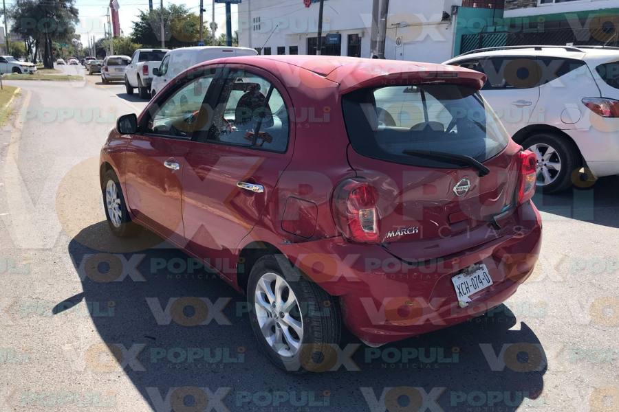 choque en cadena en Ciudad Victoria