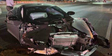 choque en centro de monterrey