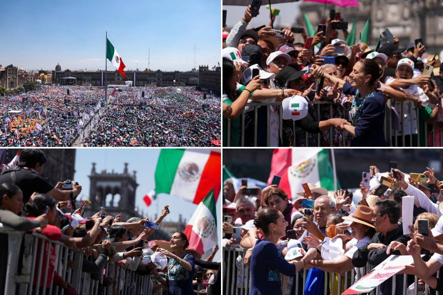 claudia sheinbaum pardo en el zócalo