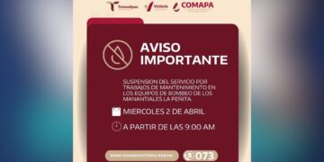 corte de agua en Ciudad Victoria en abril