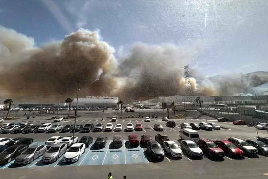 incendio baldío Santa Catarina (2)