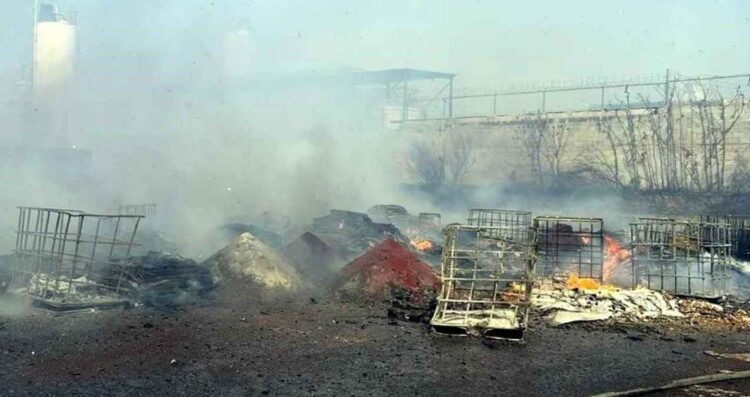 incendio baldío Santa Catarina