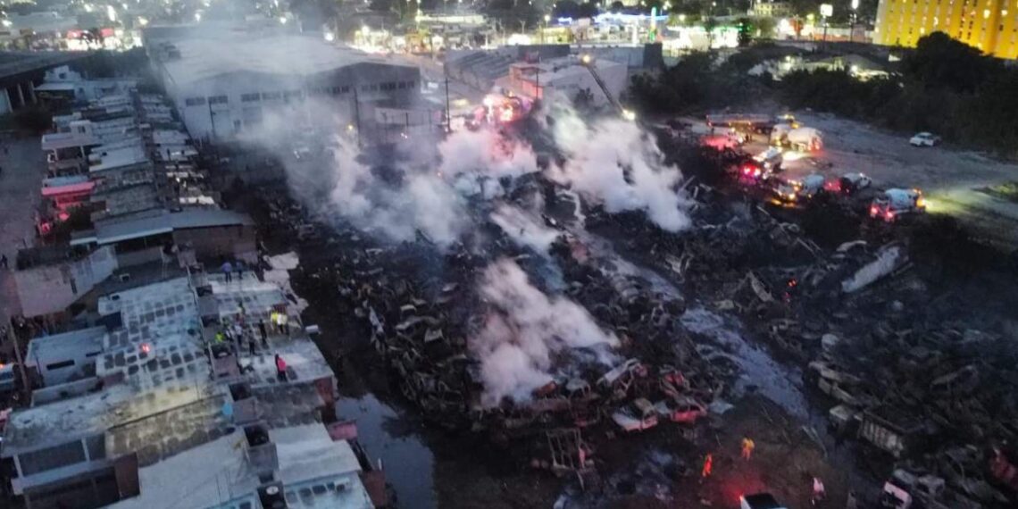 incendio en sur de Altamira