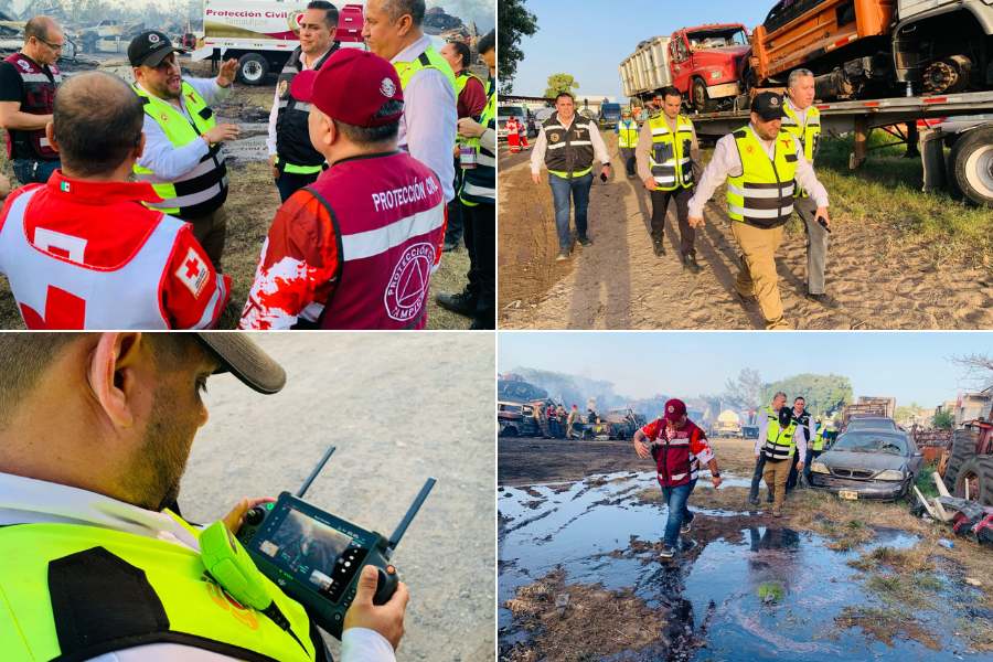 incendio en sur de Altamira
