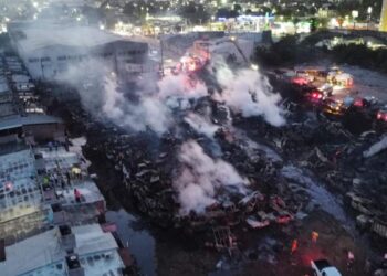 incendio en sur de Altamira