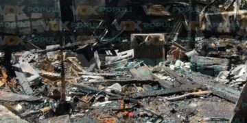 incendio en vivienda en la colonia morelos