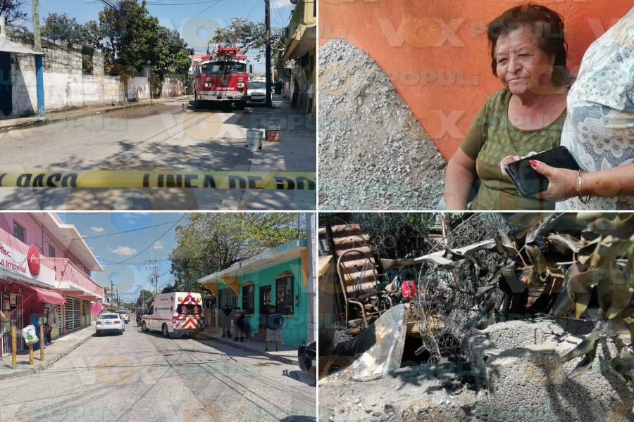 incendio en vivienda en la colonia morelos