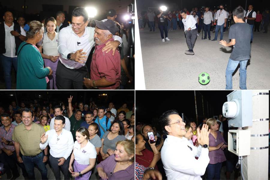 luminaria en fraccionamiento Familias Fuertes