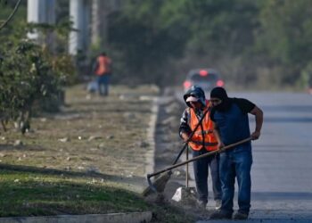 operativo integral de limpieza en Victoria