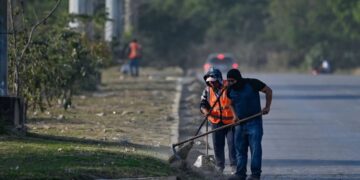 operativo integral de limpieza en Victoria