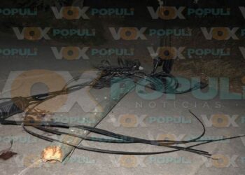poste caído en bulevar de Victoria