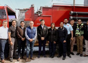 reapertura de estación de bomberos en Matamoros