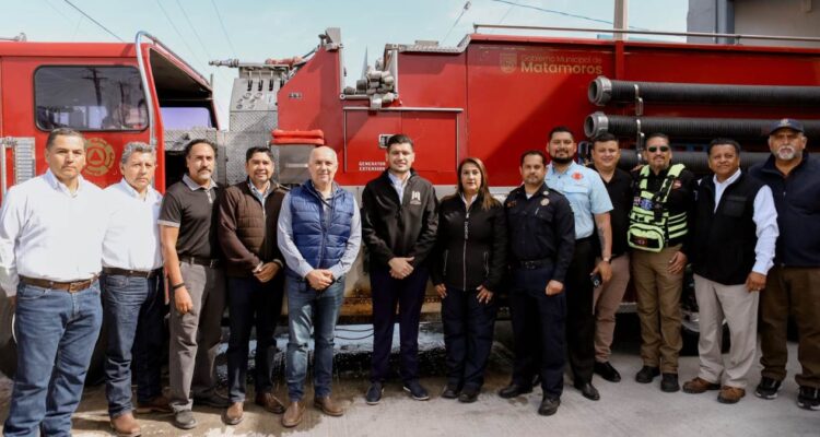 reapertura de estación de bomberos en Matamoros