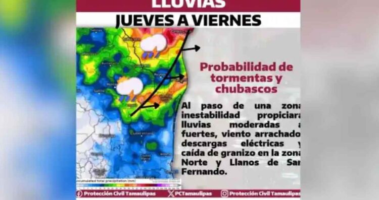 _registra fuerte lluvia Victoria