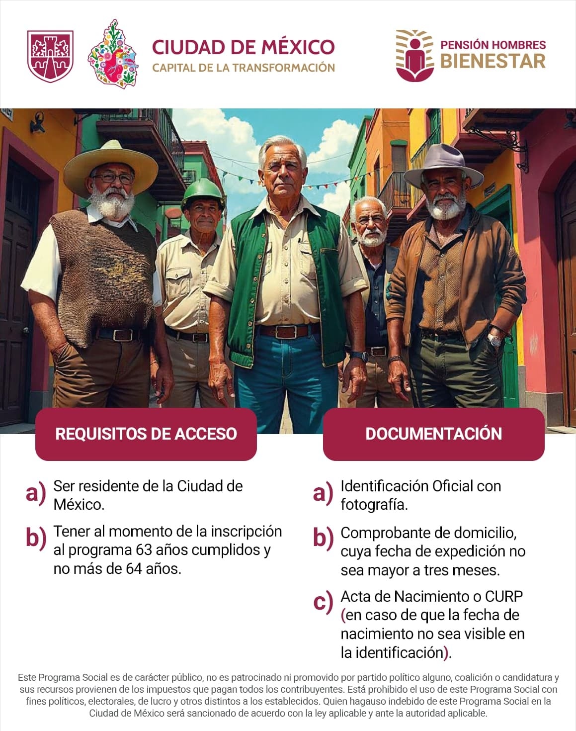 registrarte Pensión Bienestar para hombres 2025