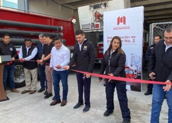 rehabilitación de estaciones de bomberos en Matamoros