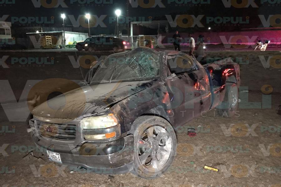 volcadura en Ciudad Victoria
