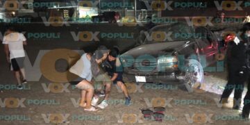 volcadura en Ciudad Victoria