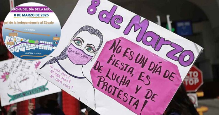 ¿A qué hora iniciará la marcha del 8M en la Ciudad de México?