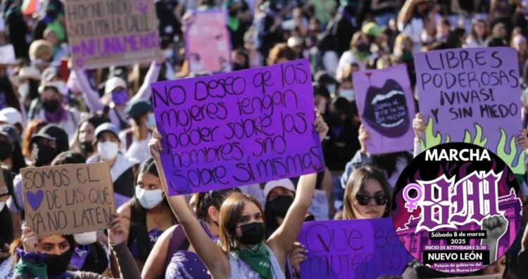 ¿A qué hora y dónde se realizará la marcha del 8M en Monterrey?