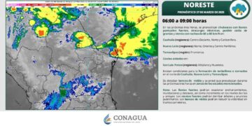 ¿Cómo afectarán los canales de baja presión en Tamaulipas este jueves 27 de marzo?