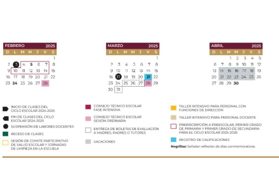 ¿Cuál es la fecha del tercer megapuente para estudiantes en marzo de 2025?