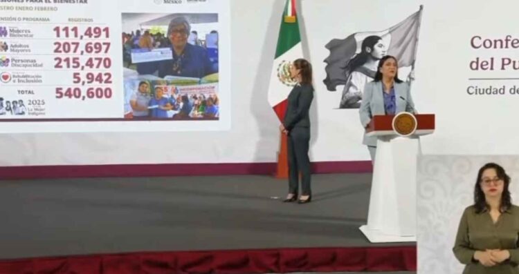 ¿Cuándo inicia el pago del bimestre marzo-abril de la Pensión Bienestar 2025? Ariadna Montiel, Secretaria de Bienestar, informa
