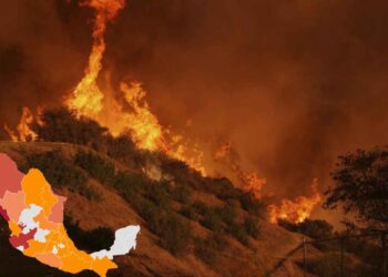 Así están los incendios forestales en México: 18 marzo