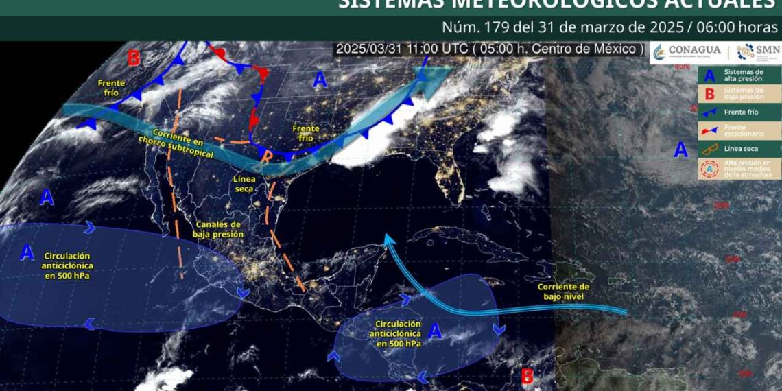 ¿En qué estados de México afectará el ingreso de los dos frentes fríos