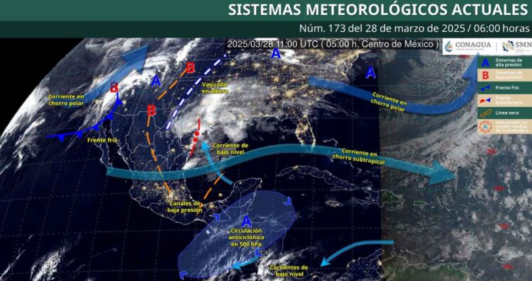 ¿En qué regiones se Pronóstico para este viernes 28 de marzo: ¿En qué regiones se registrarán fuertes lluvias y vientos?