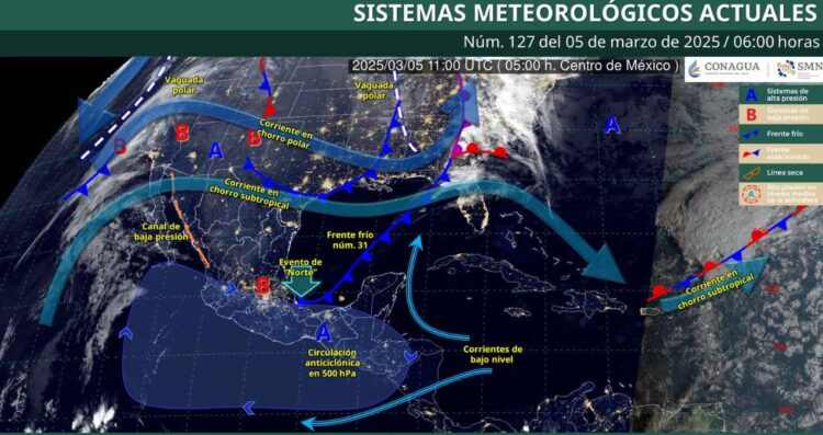 ¿Qué estados tendrán lluvias fuertes con posibles descargas eléctricas, según el SMN?