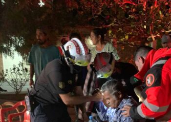 Abuelito resulta lesionado tras caer de su bicicleta en El Mante, Tamaulipas