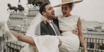 Alejandra Capetillo y Nader Shouery celebran su boda civil en Madrid
