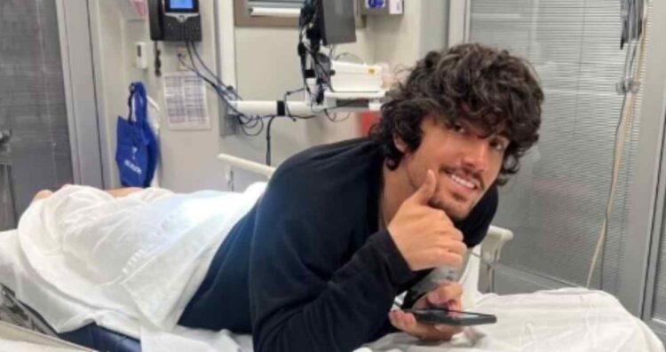 Alex Fernández sufre fuerte accidente en la nieve y termina en el hospital