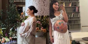 Ana Brenda celebra su último baby shower rodeada de su familia y amigas
