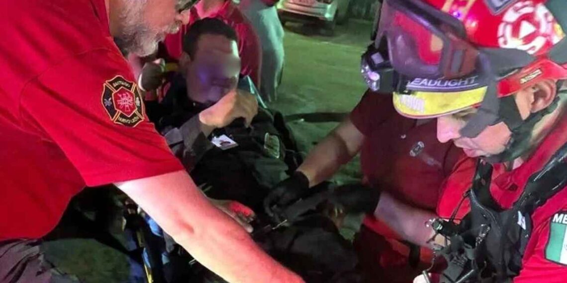 Atropellan a dos policías en Presa La Boca de Santiago, Nuevo León