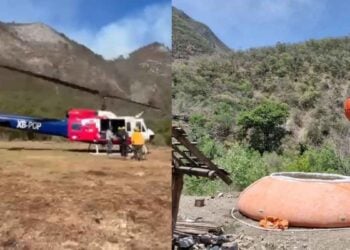 Brigadistas logran controlar el 70% del incendio forestal en Aramberri, Nuevo León